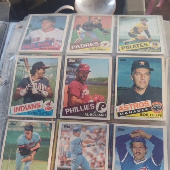 Vintage Baseball Trading Cards Collection Rover Clemens Rookie - Picture 1 of 2